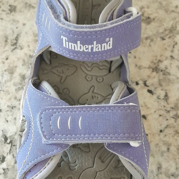 Girls Timberland Blue Sandals - Picture 4 of 5